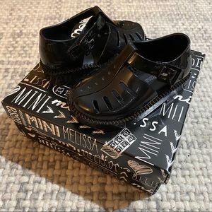 Mini Melissa Mini Aranha Black Mary Janes